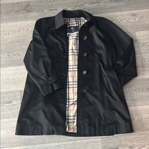 Burberry Black Trench Coat Iconic Design